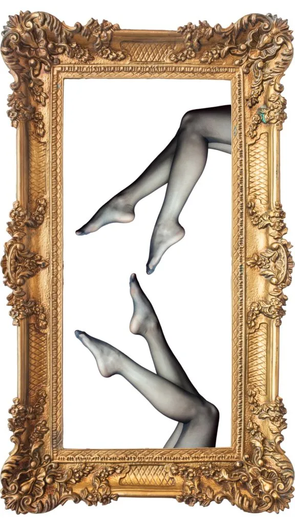 Artistic nylon hosiery